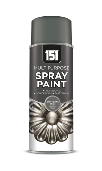 151 Spray Paint Metallic Gloss Gun Metal Grey 400ml 151 Spray Paint Metallic Gloss Gun Metal Grey 400ml